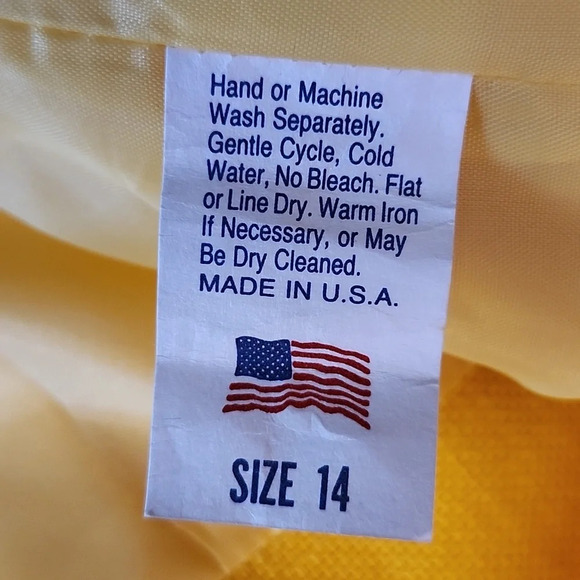 Vintage Katie Brooke Yellow Three Button Jacket Blazer 14 - Picture 4 of 10